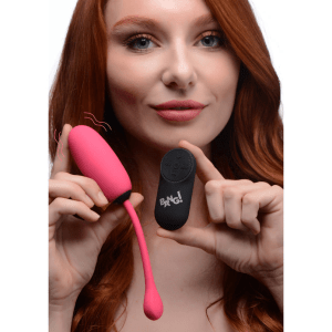 28X Remote Control Silicone Pink Plush Egg